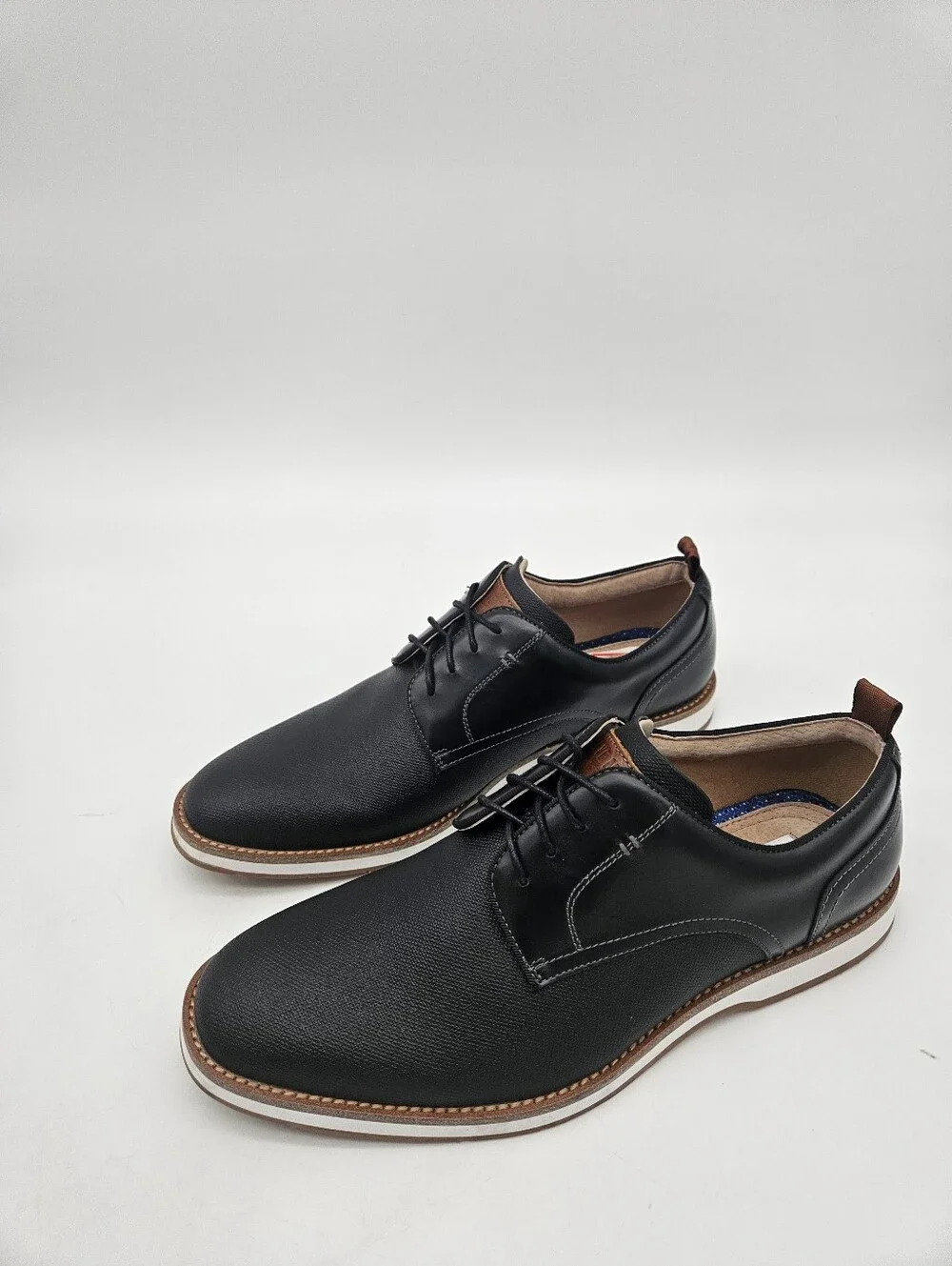 STEVE MADDEN Mens Bader Oxford Black Sz 9